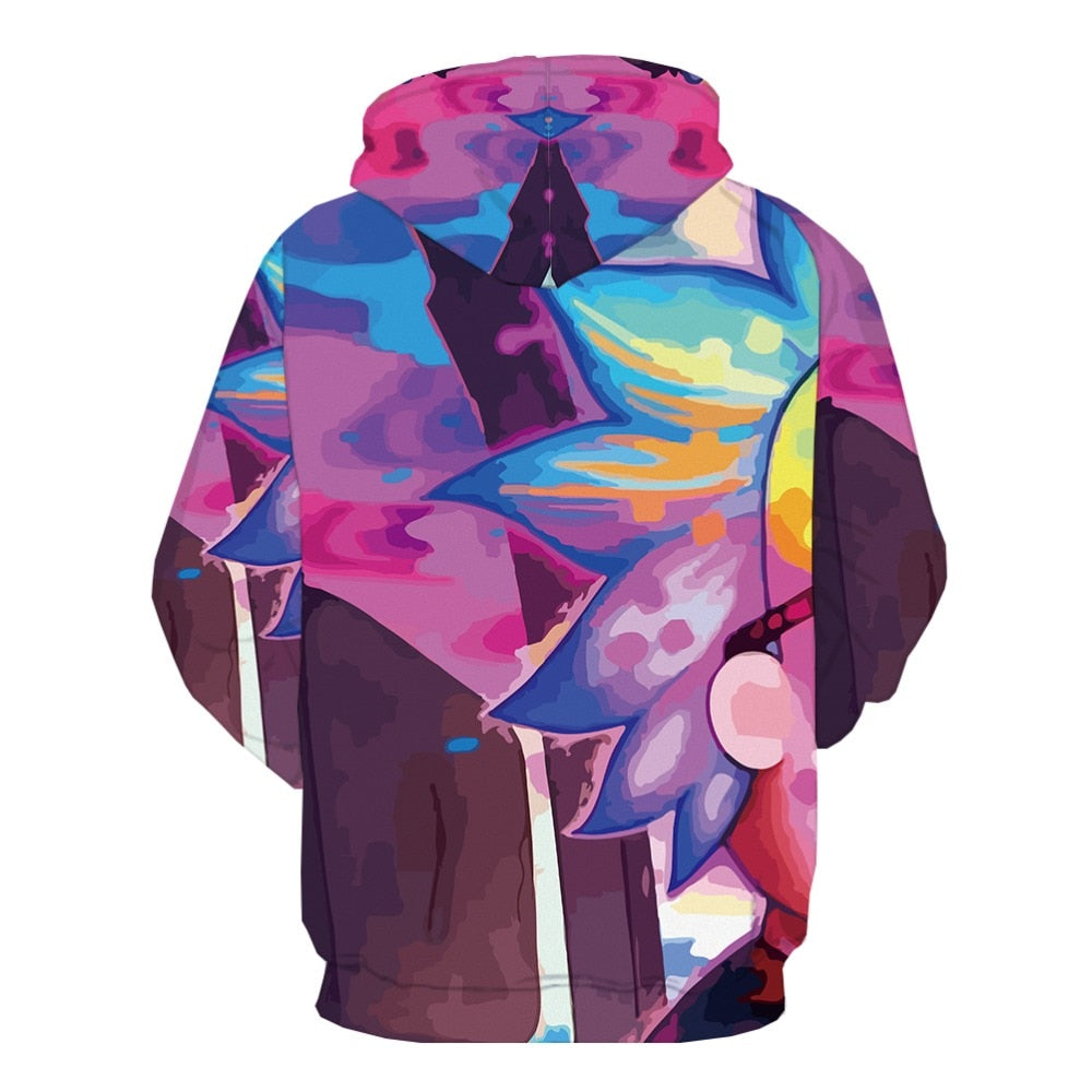 Mens Streetwear 3d Printed Clothing Casual Hoodie